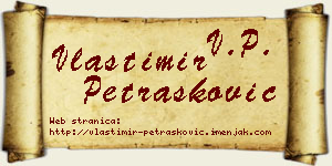 Vlastimir Petrašković vizit kartica